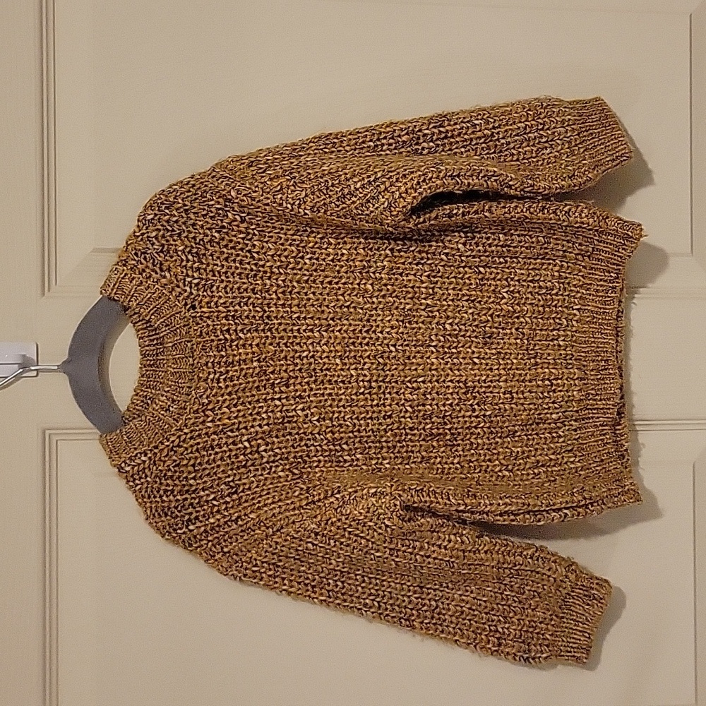 Zara Yellow Blended Chunky Knit Sweater, 2/3Y